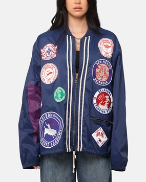 Champion 60's Souvenir Jacket Athetlic Navy Cream Nail-clipper