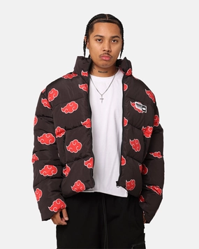 Class Goat Crew X Naruto Akatsuki Puffer Jacket Black