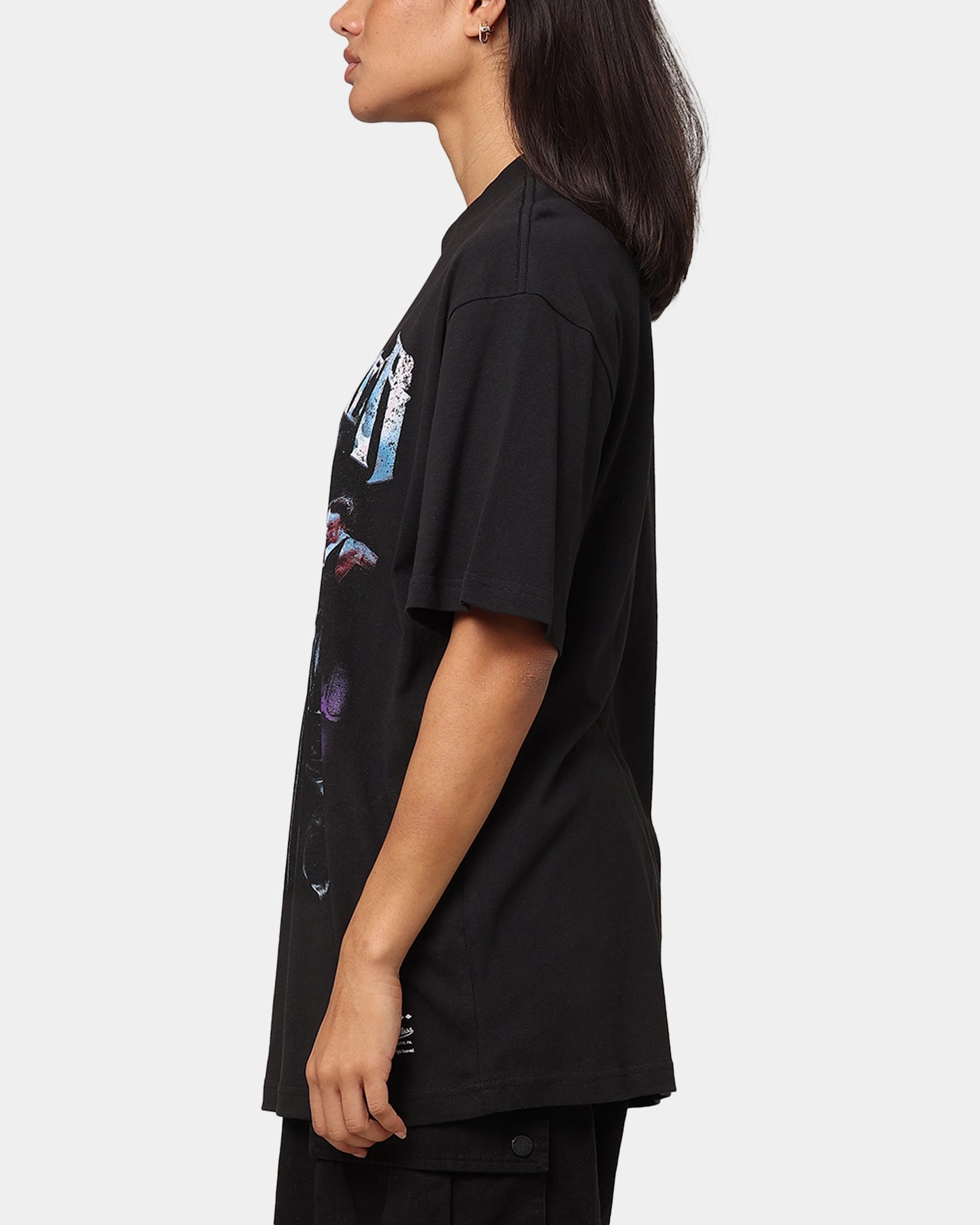 Stretch Jersey Knit Mitchell & Ness X WWE The Undertaker T-Shirt Overdyed Black