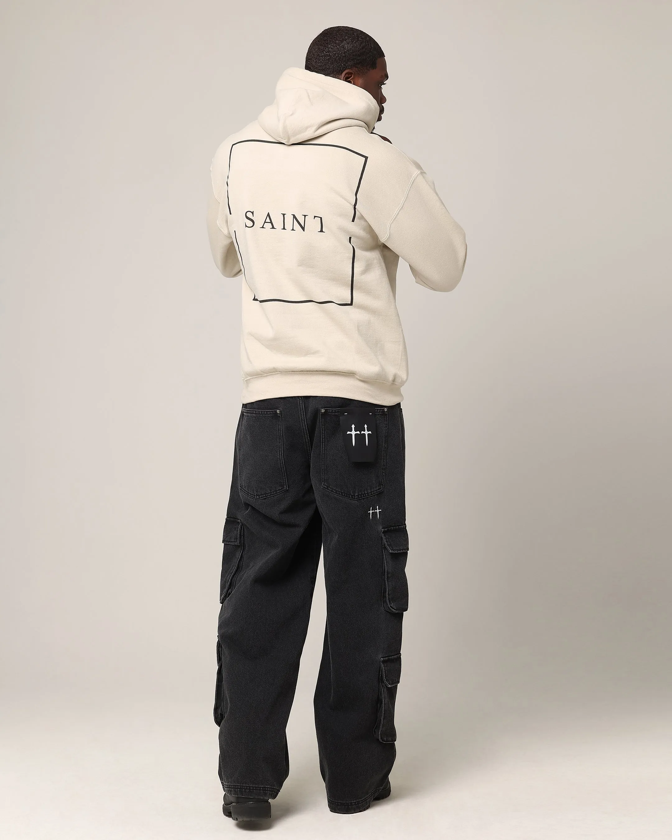 Saint Morta Division Hoodie Sand HighNeck Train
