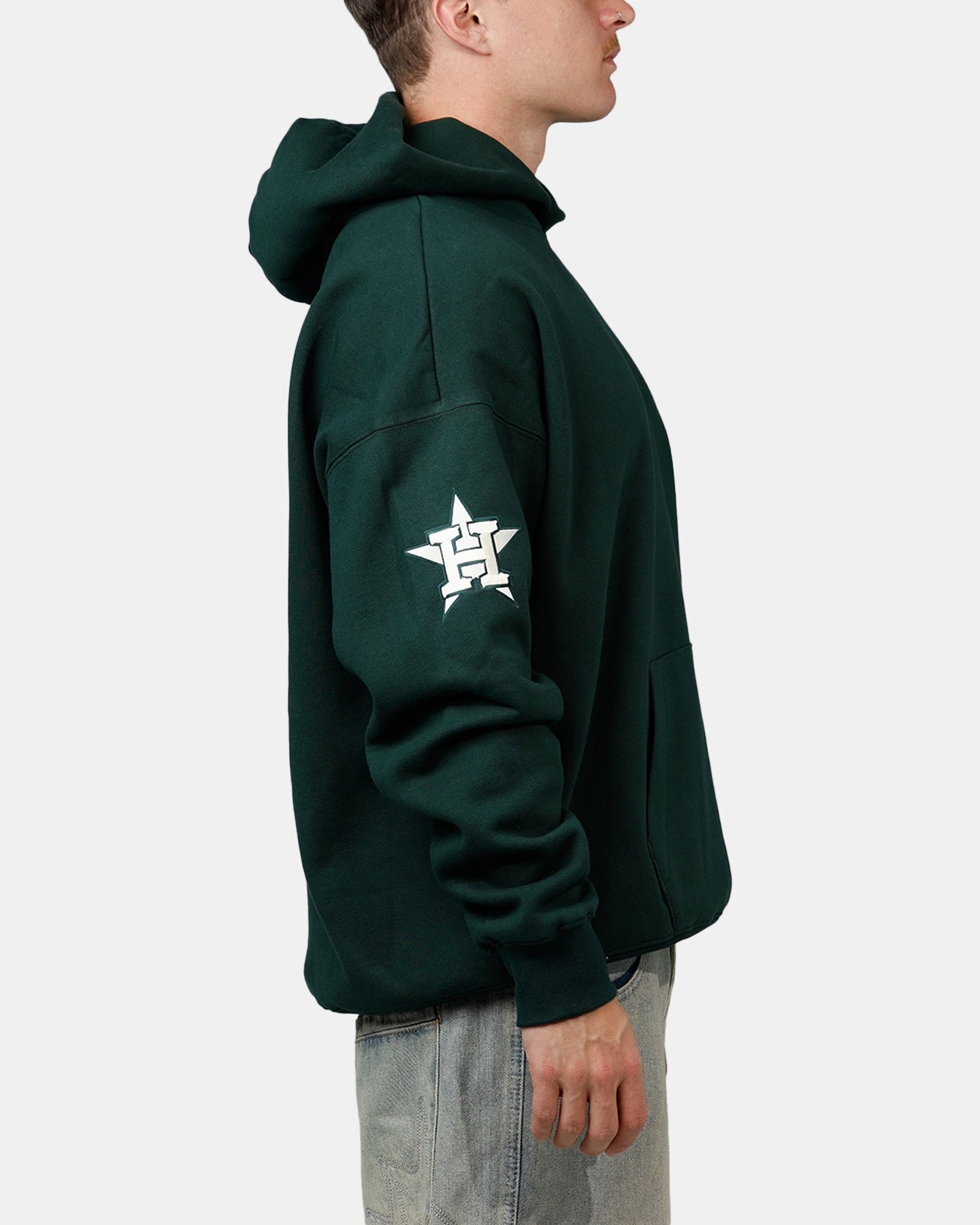 Pro Standard Houston Astros Tapestry 2.0 Hoodie Dark Green Benchmark