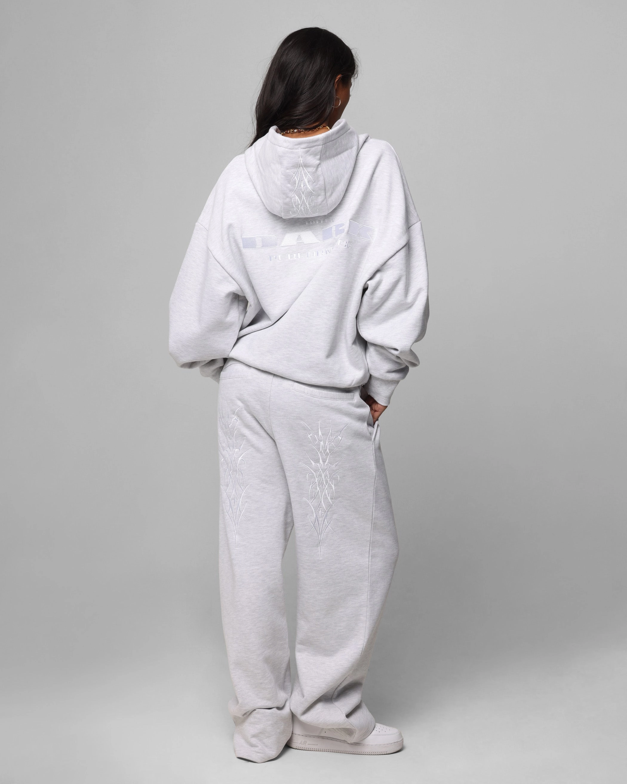 Loiter Blood Born Zip Hoodie Grey Marle Trendy Outfit