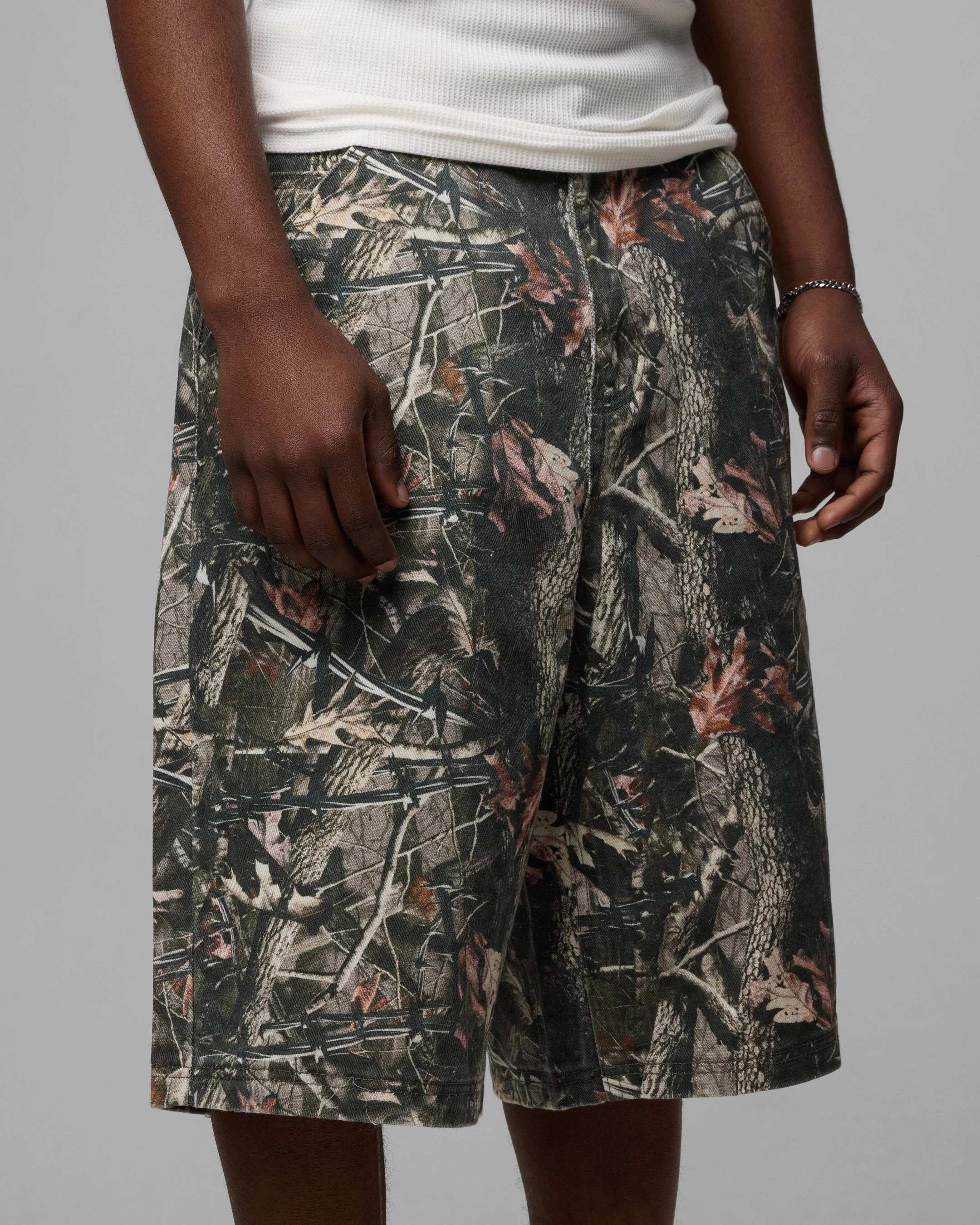 Loiter Collateral Jorts Real Tree Camo Trendy Fit