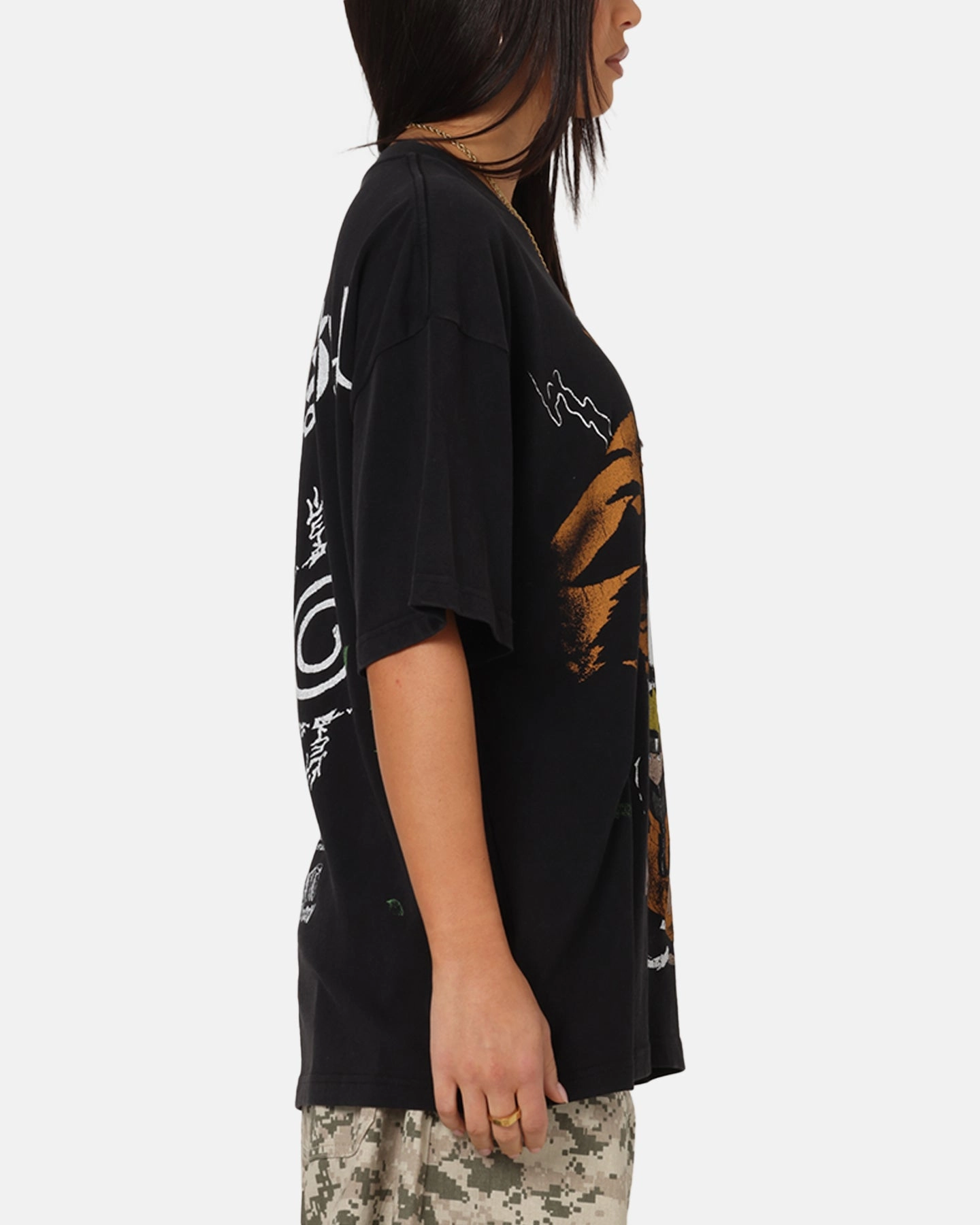 Fit for Everyone Everyday Fashion Look 73 Studio X Naruto Shippuden Uzamaki Vintage T-Shirt Black Acidwash