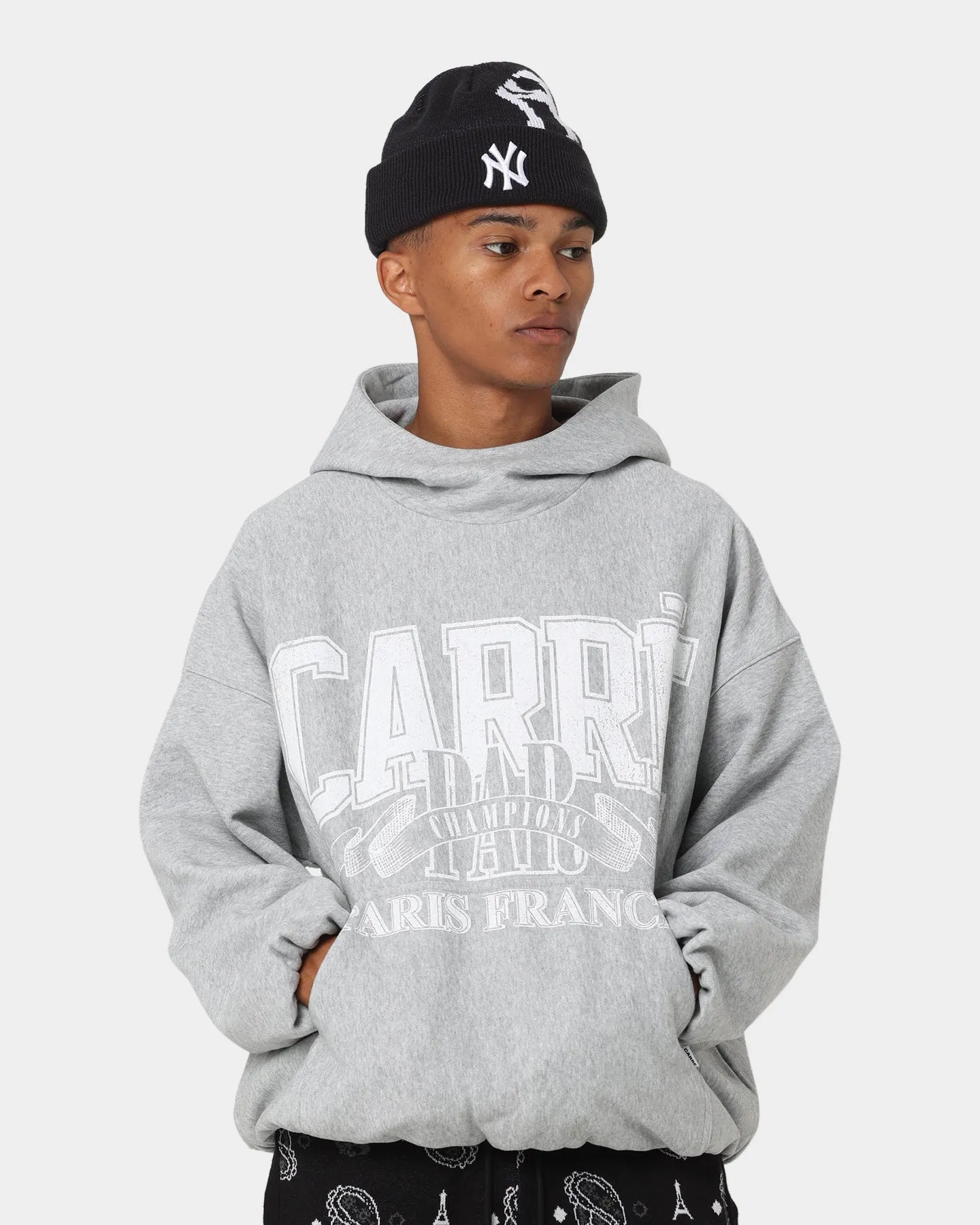 Carre Champs Oversized Superior Hoodie Grey Marle Cherish