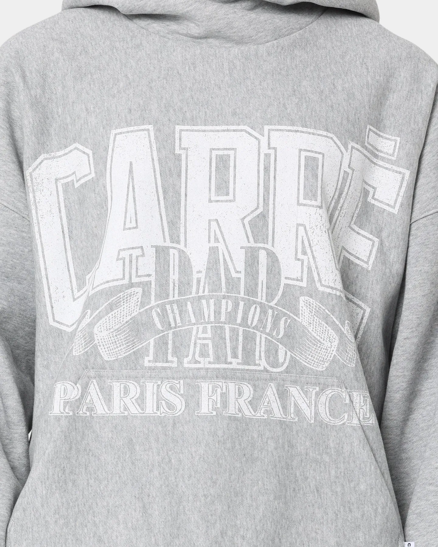 High Visibility Elements Explain Carre Champs Oversized Superior Hoodie Grey Marle