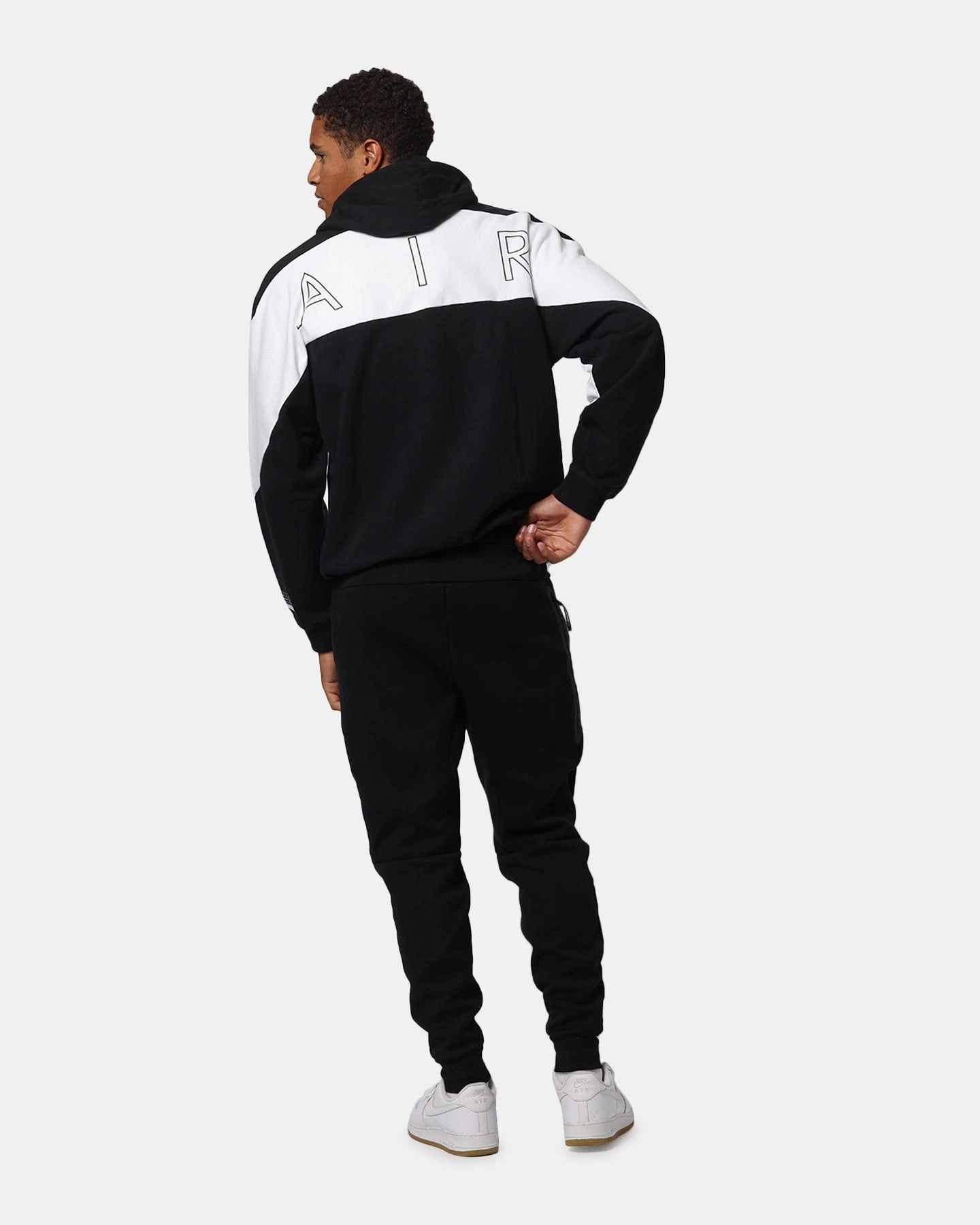 Travel Apparel Nike Air Full-Zip Fleece Hoodie Black/White/White