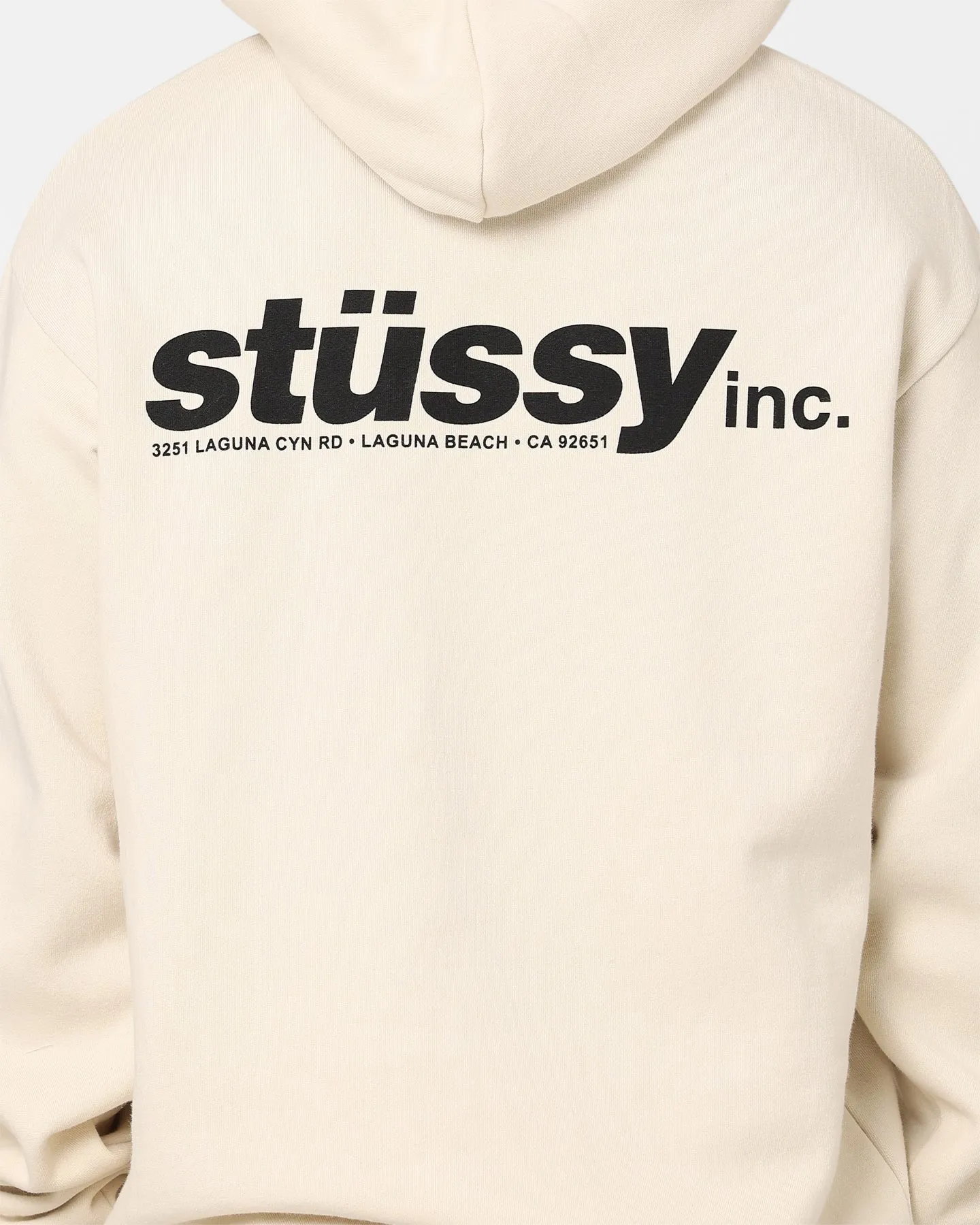 Stussy INC LCB Hoodie Cream Warning