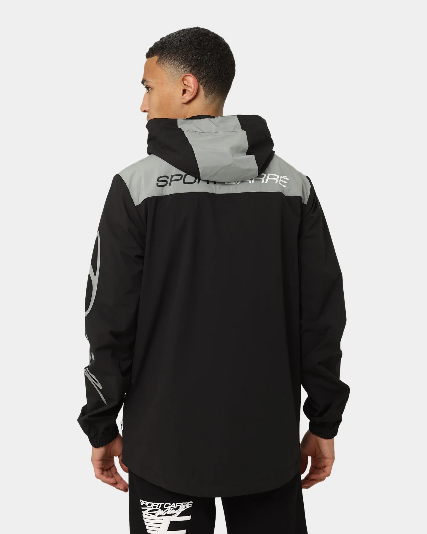 Carre Automobile Motion Windbreaker Jacket Black Smart Look Brand Name