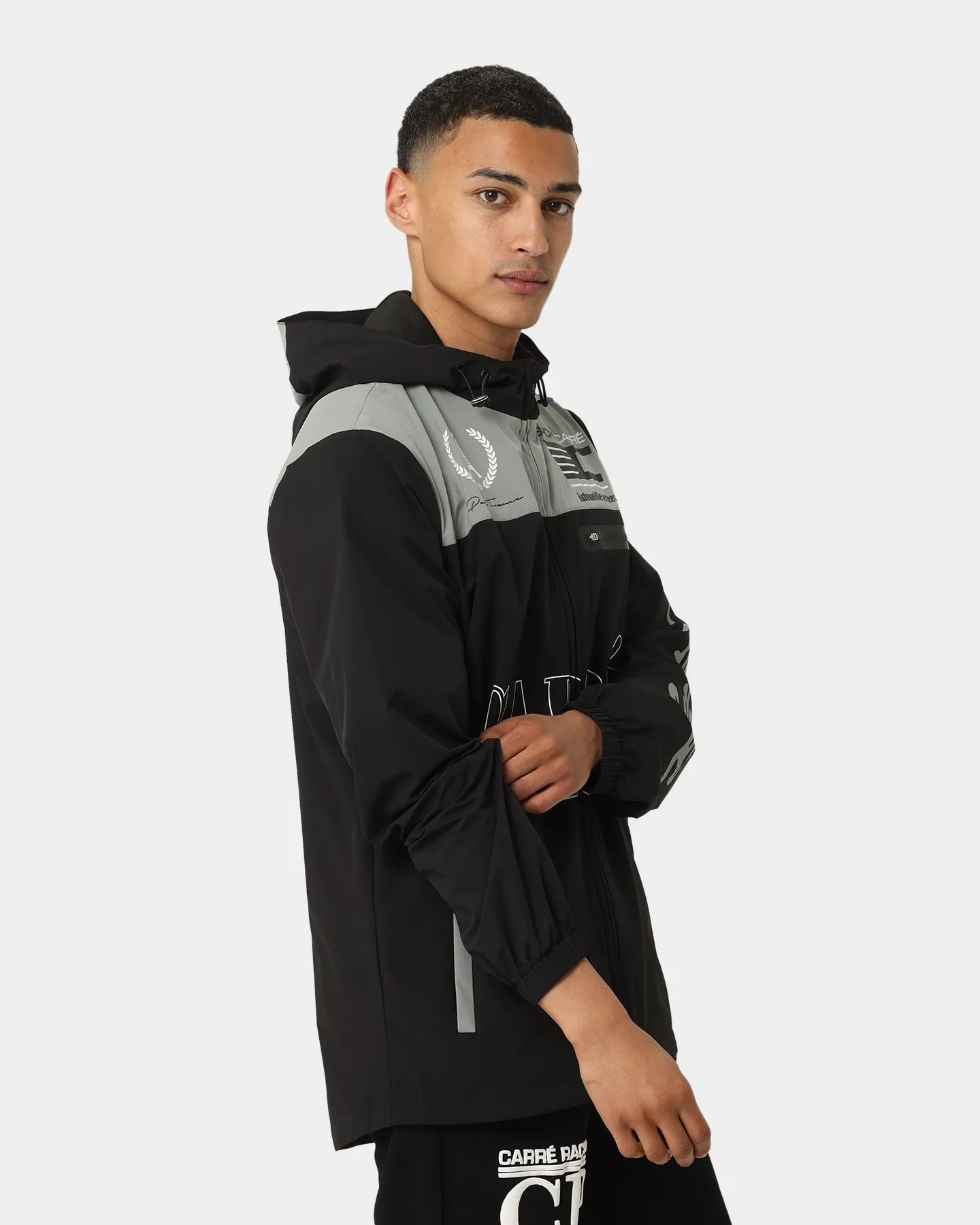 Carre Automobile Motion Windbreaker Jacket Black Easy Comfort