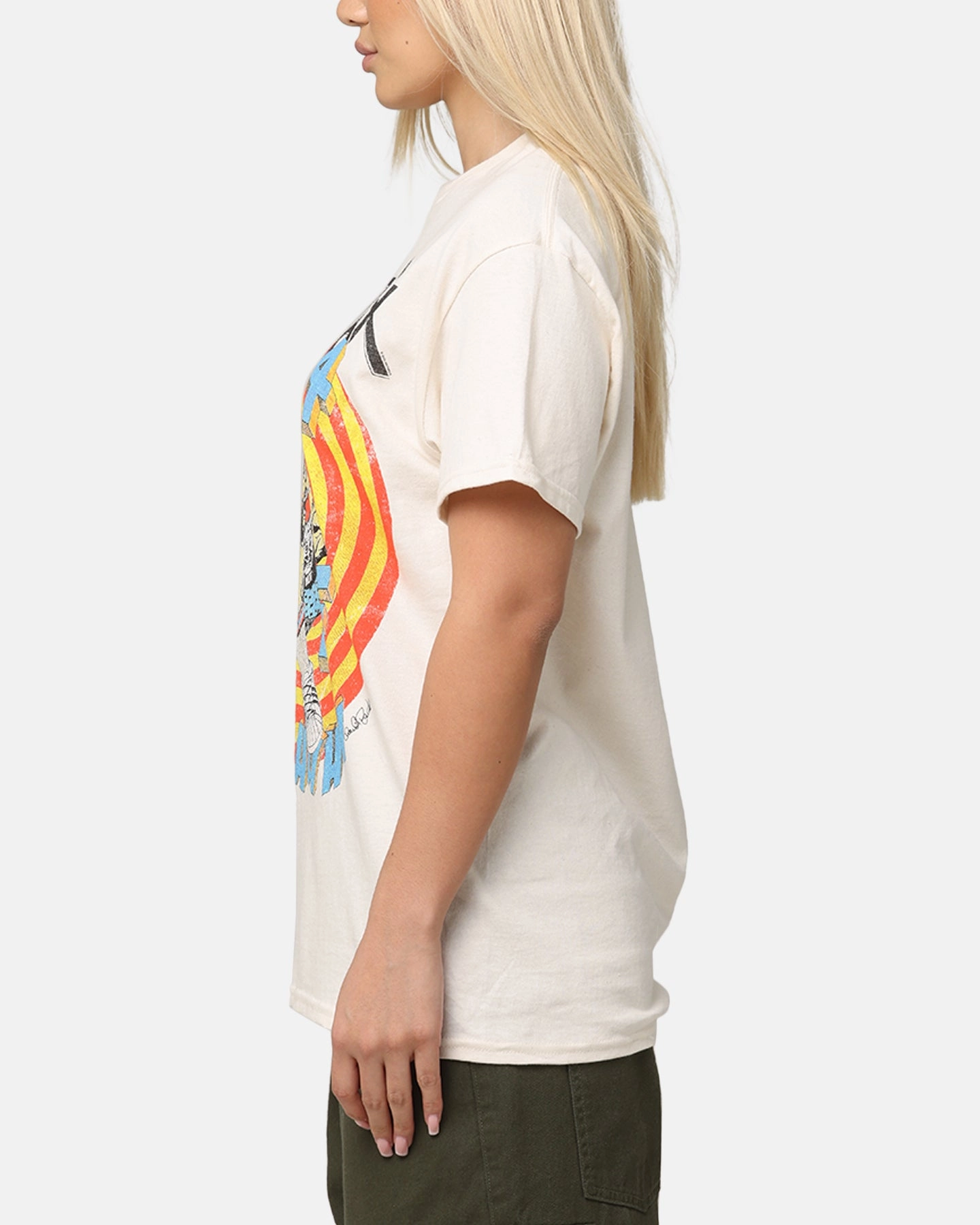 Anthrax U3EEEAAHH T-Shirt Natural Raw Edge Hem Casual and Soft