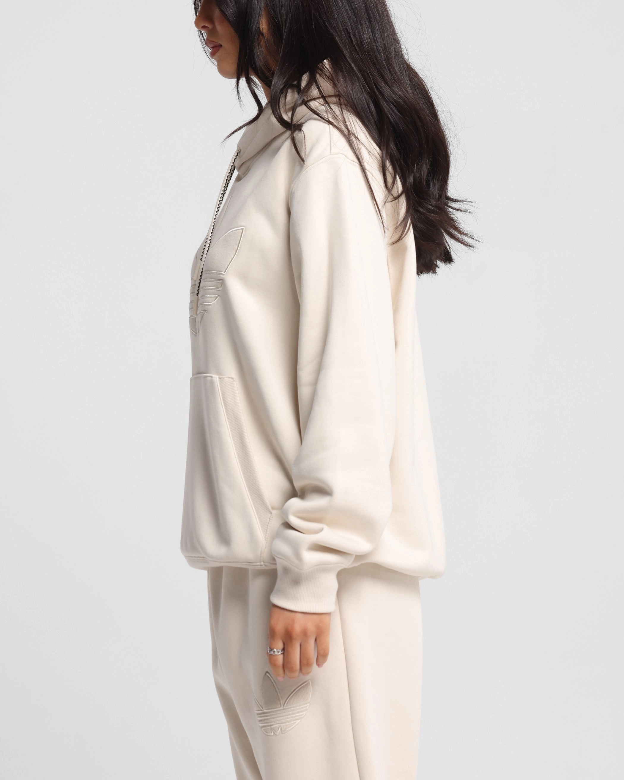 Hippo like Adidas Originals 70's Hoodie Wonder White