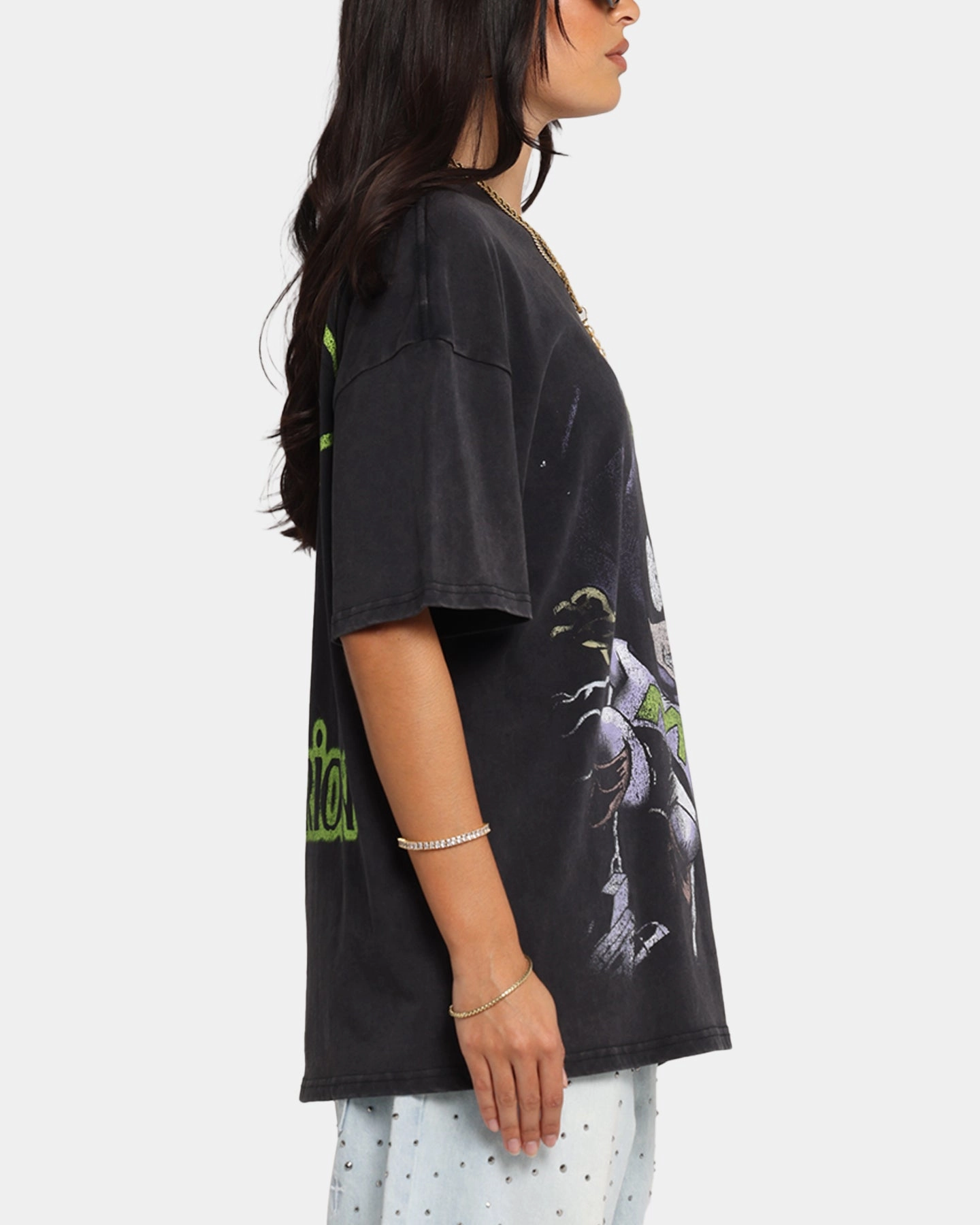 Anti Odor Technology 73 Studio X South Park Mysterion Vintage T-Shirt Black Acidwash