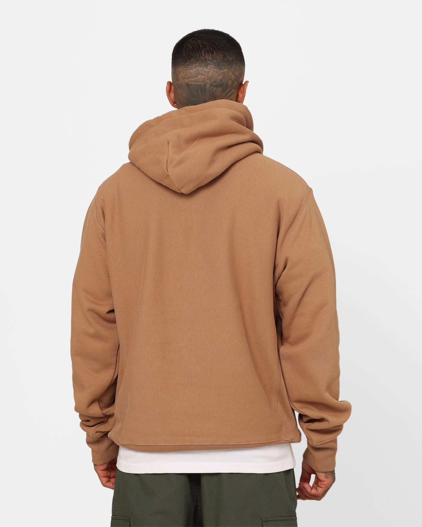 Champion Reverse Weave Small C Hoodie Contour Blush wedding guests