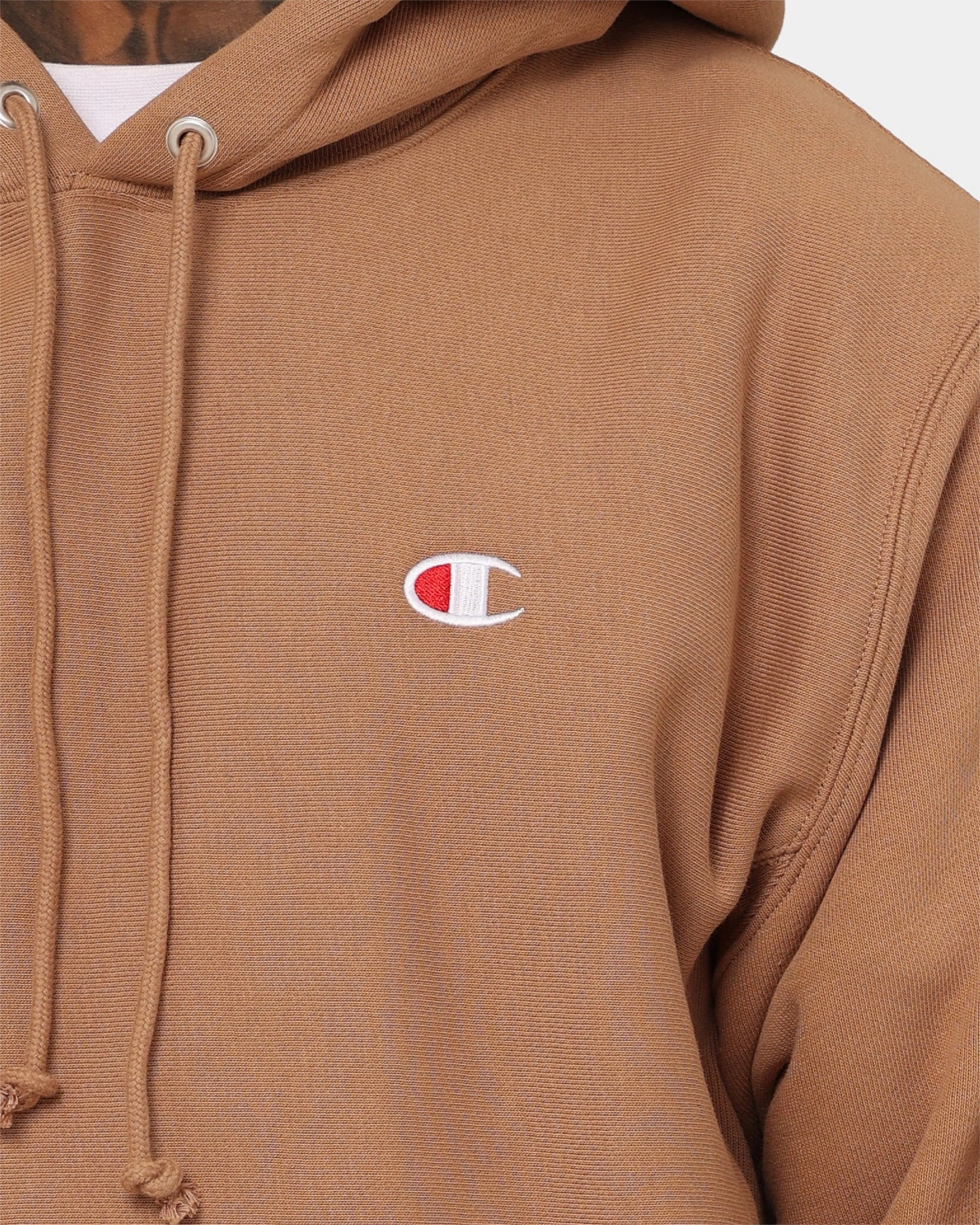 Champion Reverse Weave Small C Hoodie Contour Blush Experiment snap-up