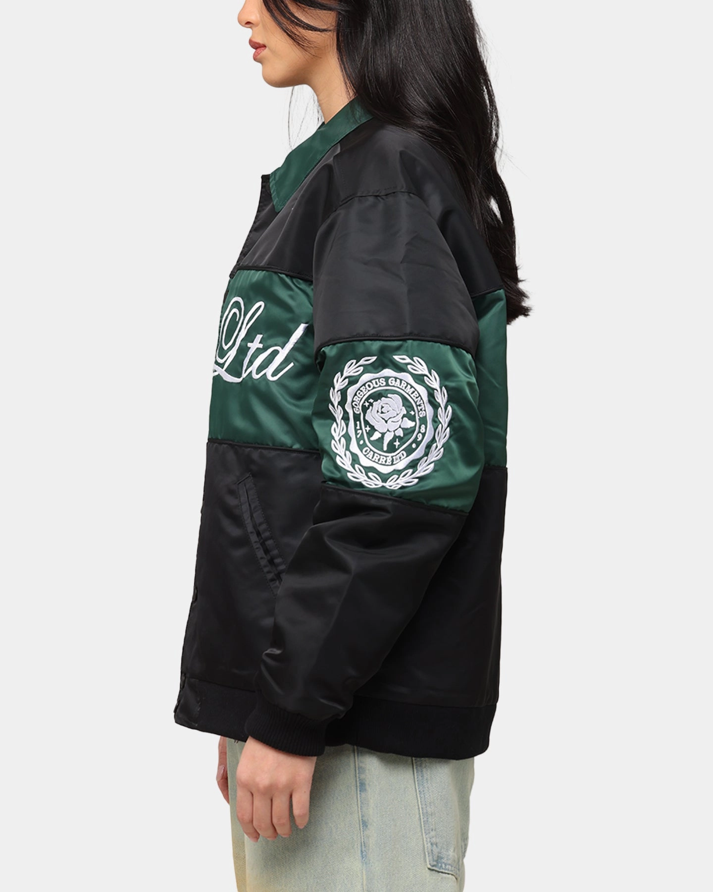 Carre Established Jacket Black/Green Sleeveless