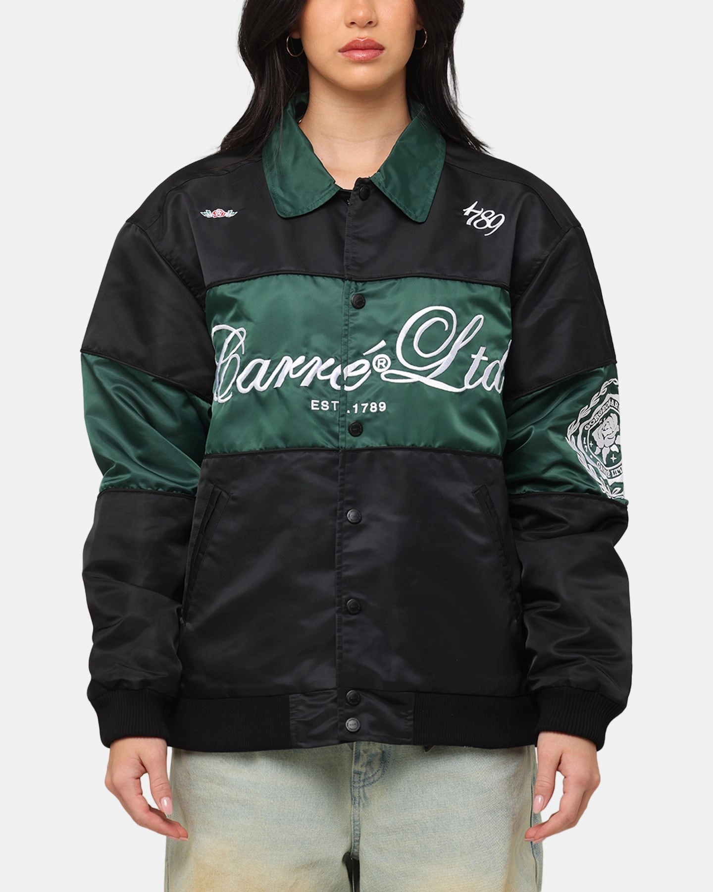 Odor Control Fabric Carre Established Jacket Black/Green