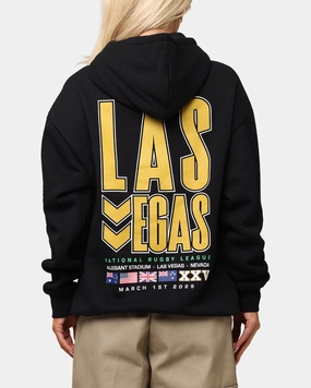 Personalizable Seamless Side Construction Bleacher Athletic NRL 2025 Las Vegas Round Hoodie Black