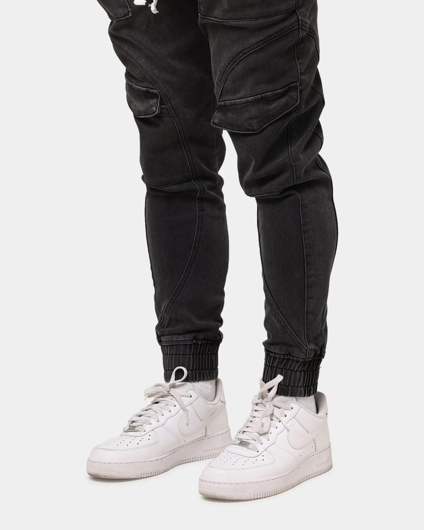 Quick Release Closure Odor Control Technology Saint Morta Aera Denim Joggers Black Shadow
