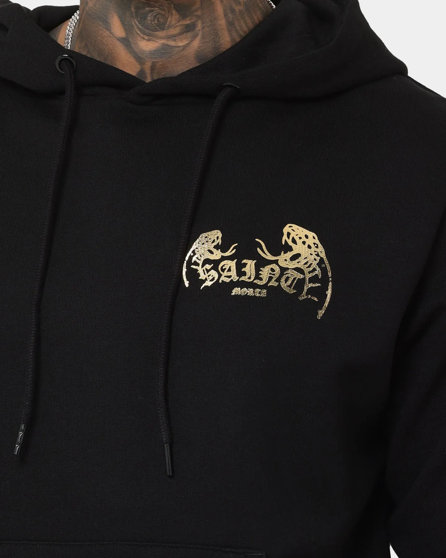 Saint Morta Venomous New Age Vintage Hoodie Black Abrasion Resistant Surface suitable for school days