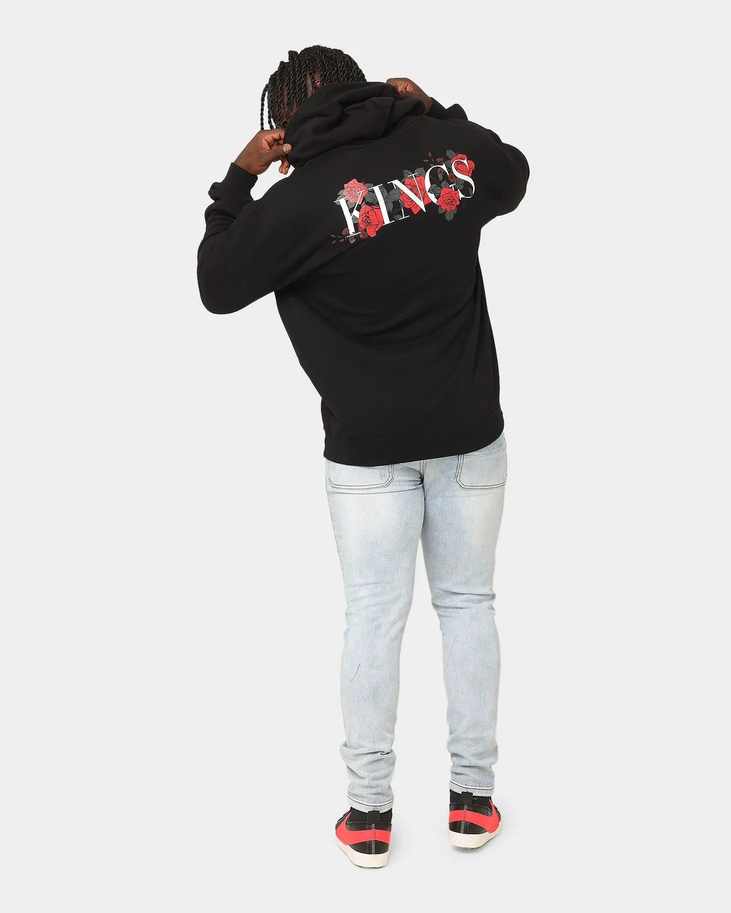 Last Kings Dead Roses Hoodie Black shearling Dance