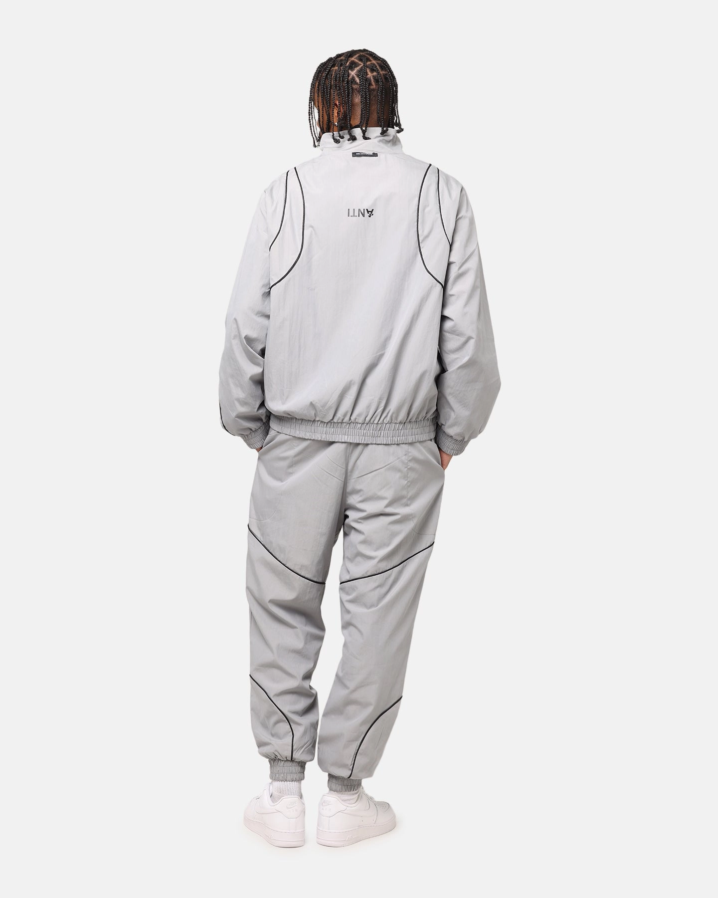 The Anti Order Stereo Nylon Track Jacket Grey Casual Comfort Machine-washable