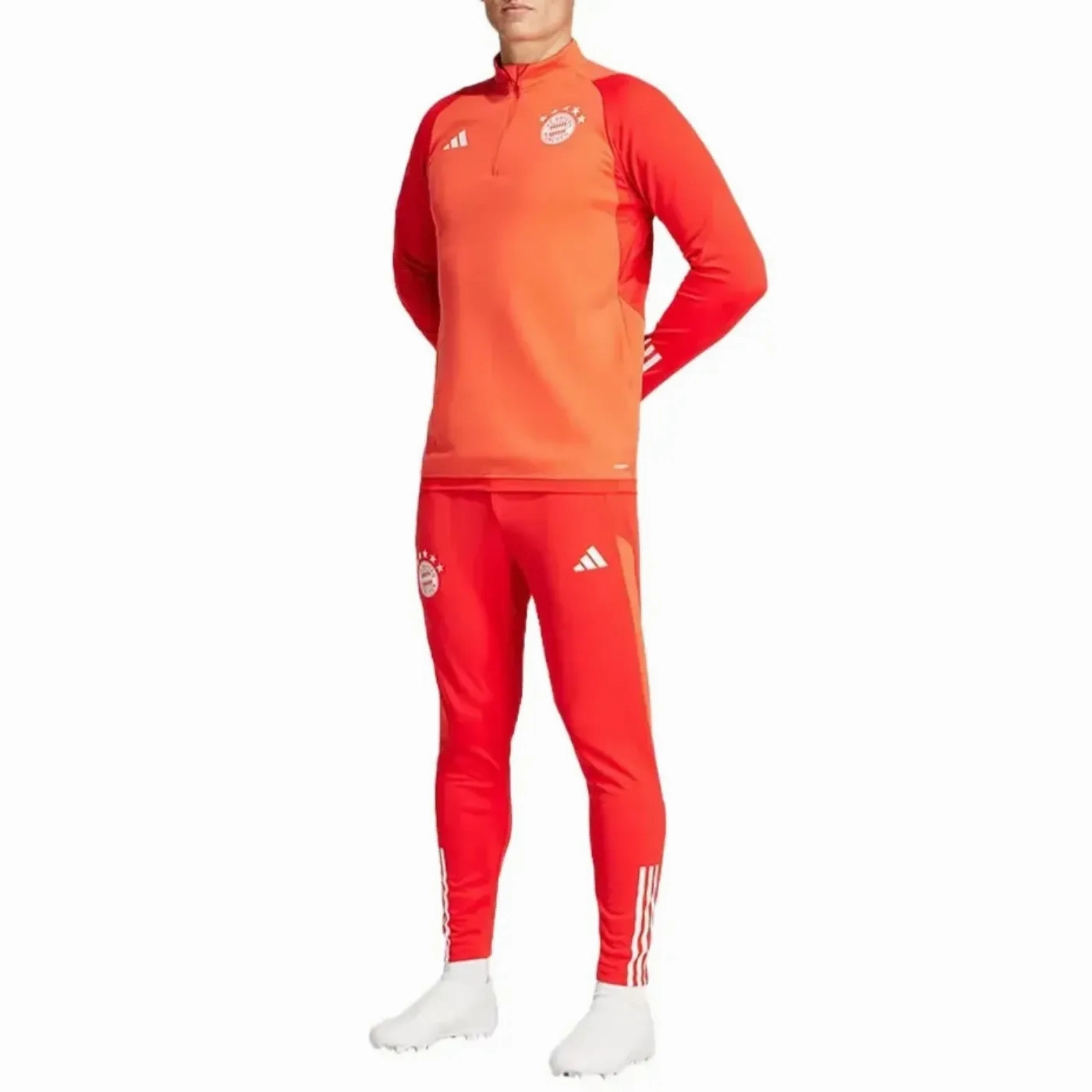 Bayern Munich red training technical tracksuit 2024 - Adidas buckle