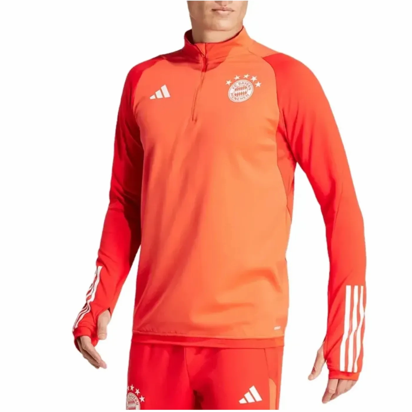 Bayern Munich red training technical tracksuit 2024 - Adidas Chafe Free Construction steaming
