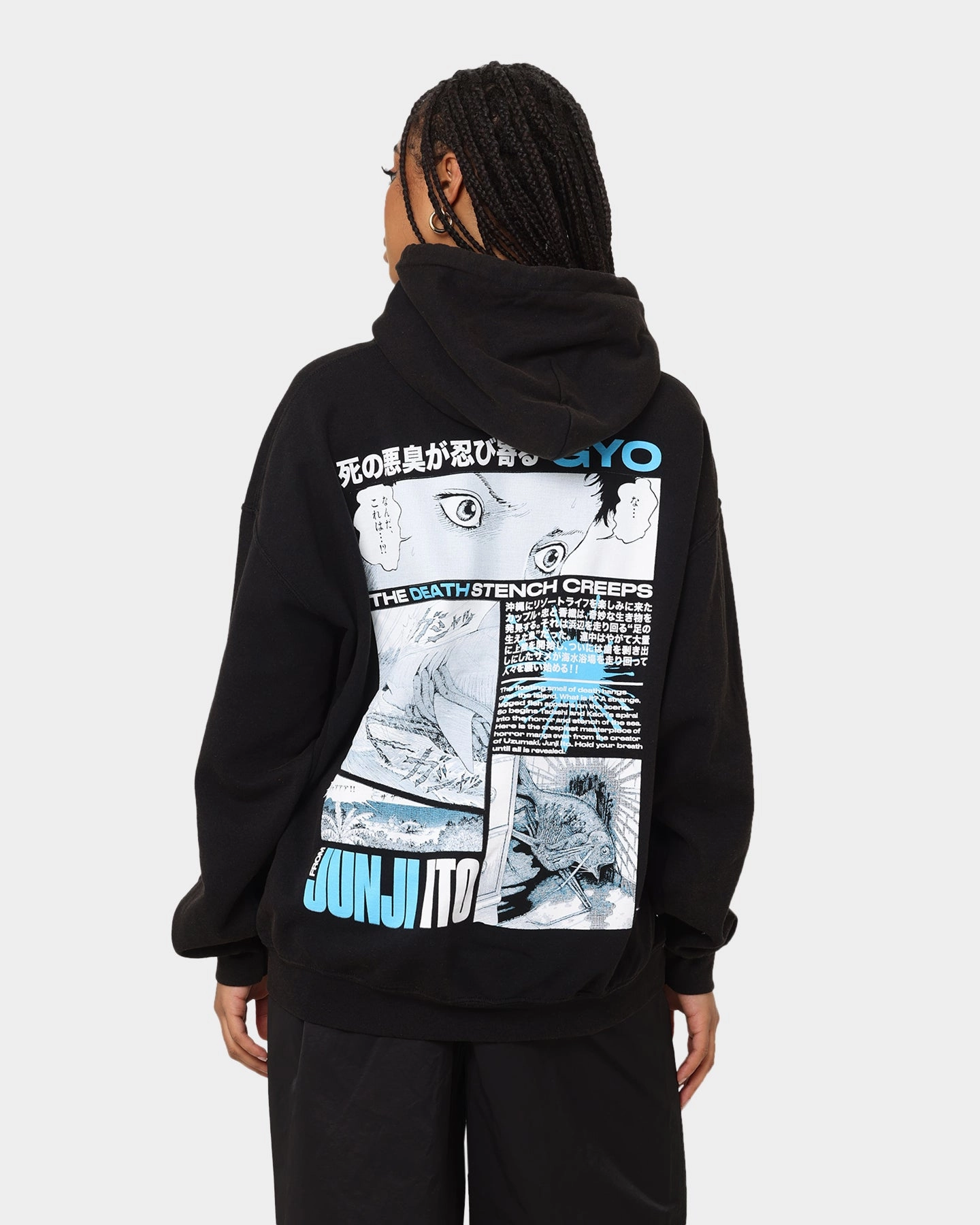 MinimalistDesign Goat Crew X Gyo Gyo Vintage Hoodie Washed Black