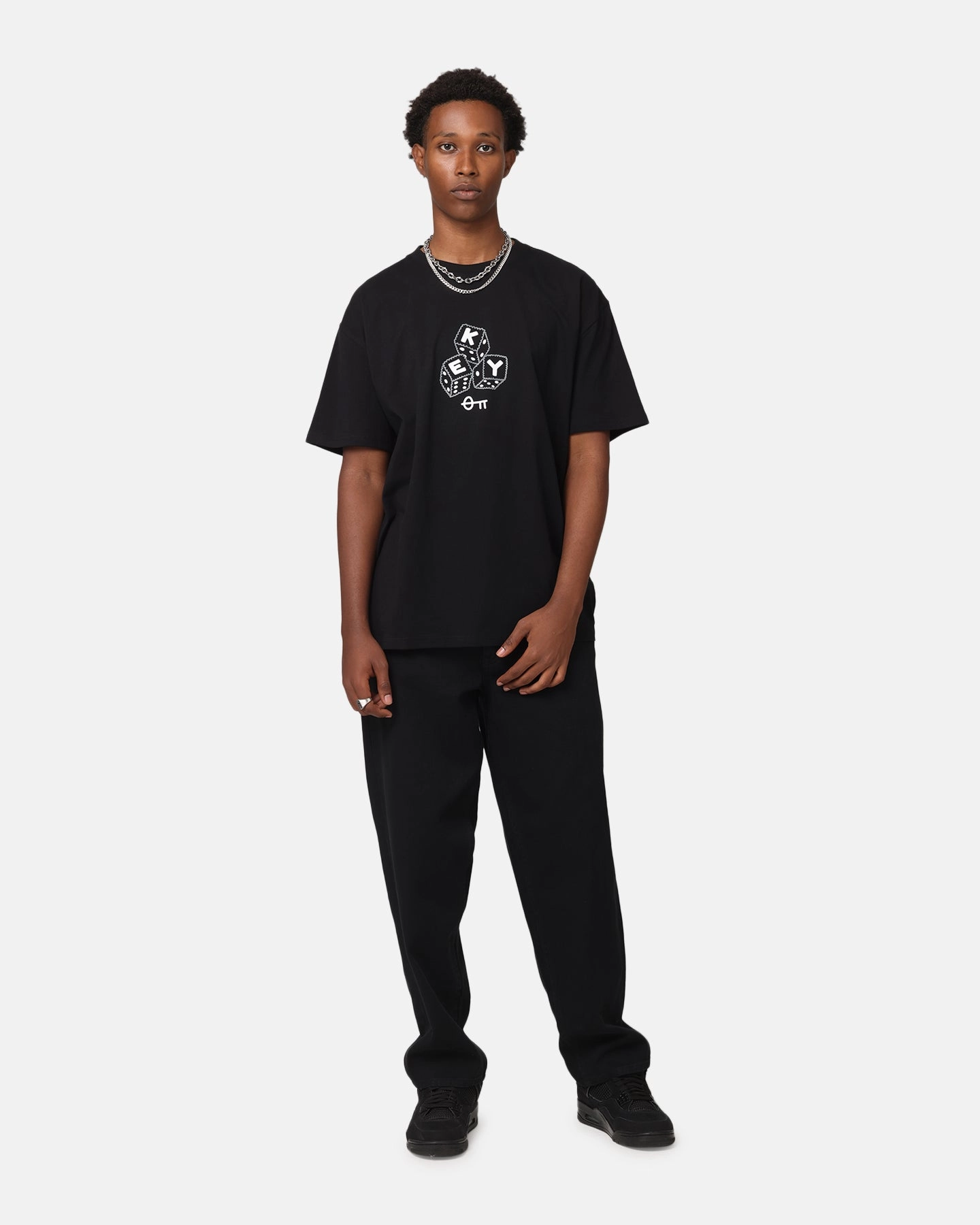 Key Street Dice Vintage T-Shirt Black Running Speed