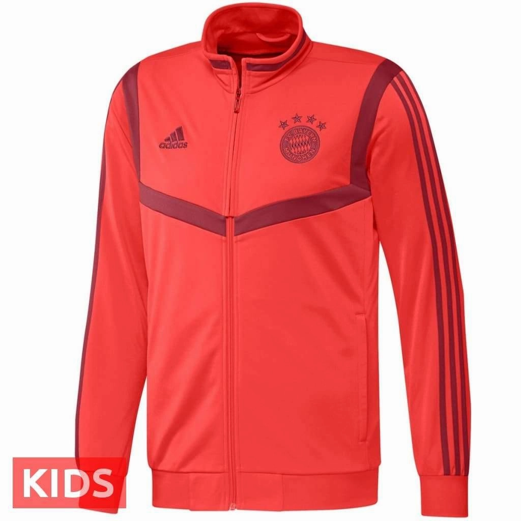 Kids - Bayern Munich training bench Soccer tracksuit 2019/20 - Adidas ribbon venue wellness center