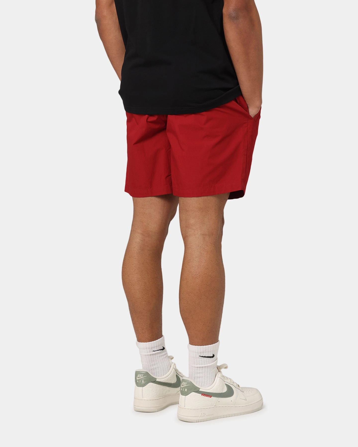 Carre Club Carr?? Shorts Deep Red Team Spirit Metallic accents