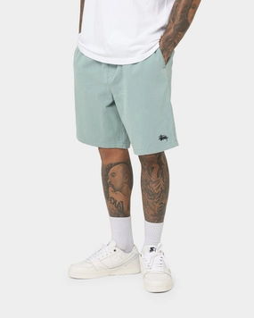 Stussy Brushed Beach Shorts Sage Green Everyday Basic