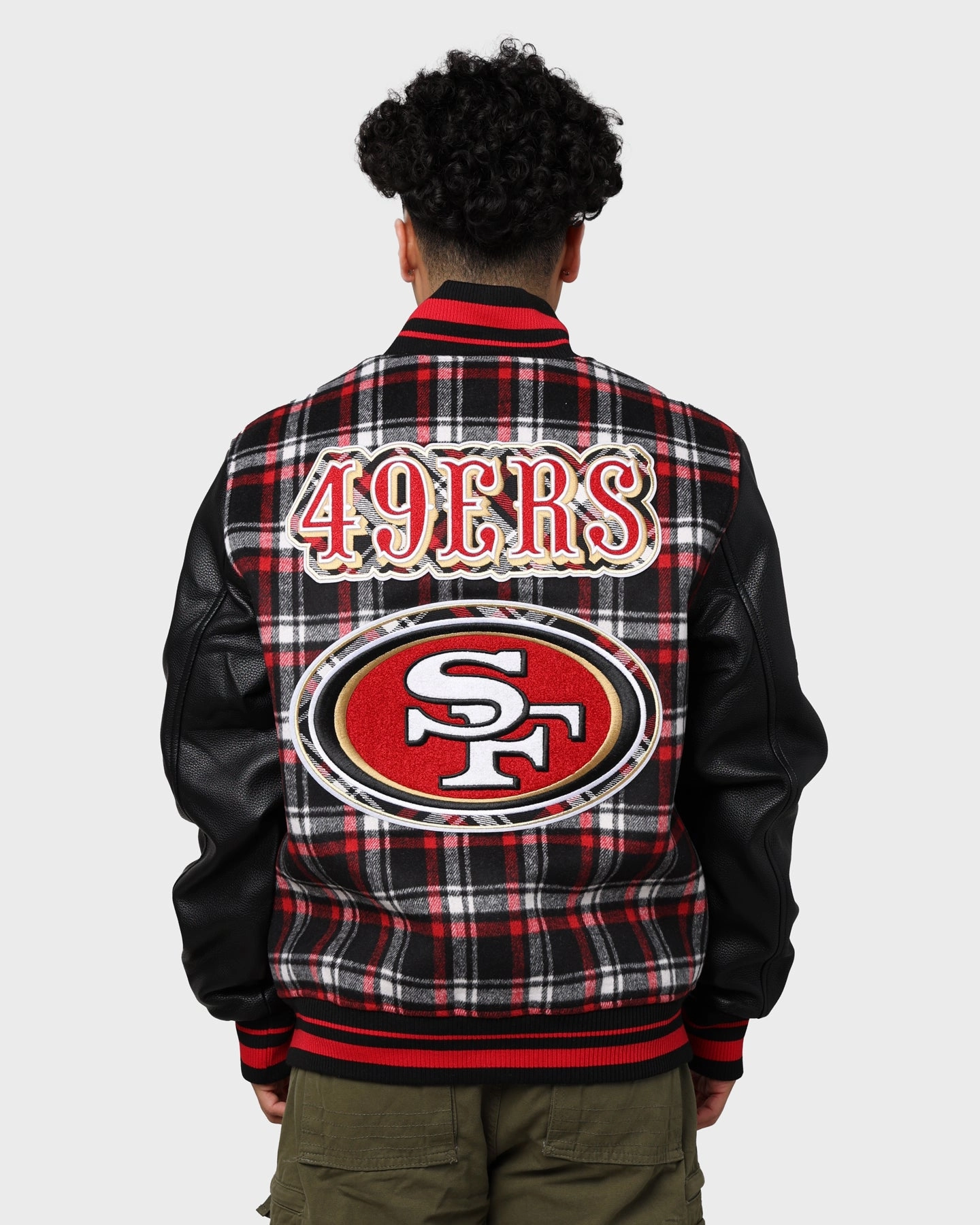 Infrastructure Sleek Fit Pro Standard San Francisco 49ers Pro Prep Plaid Jacket Red/Black
