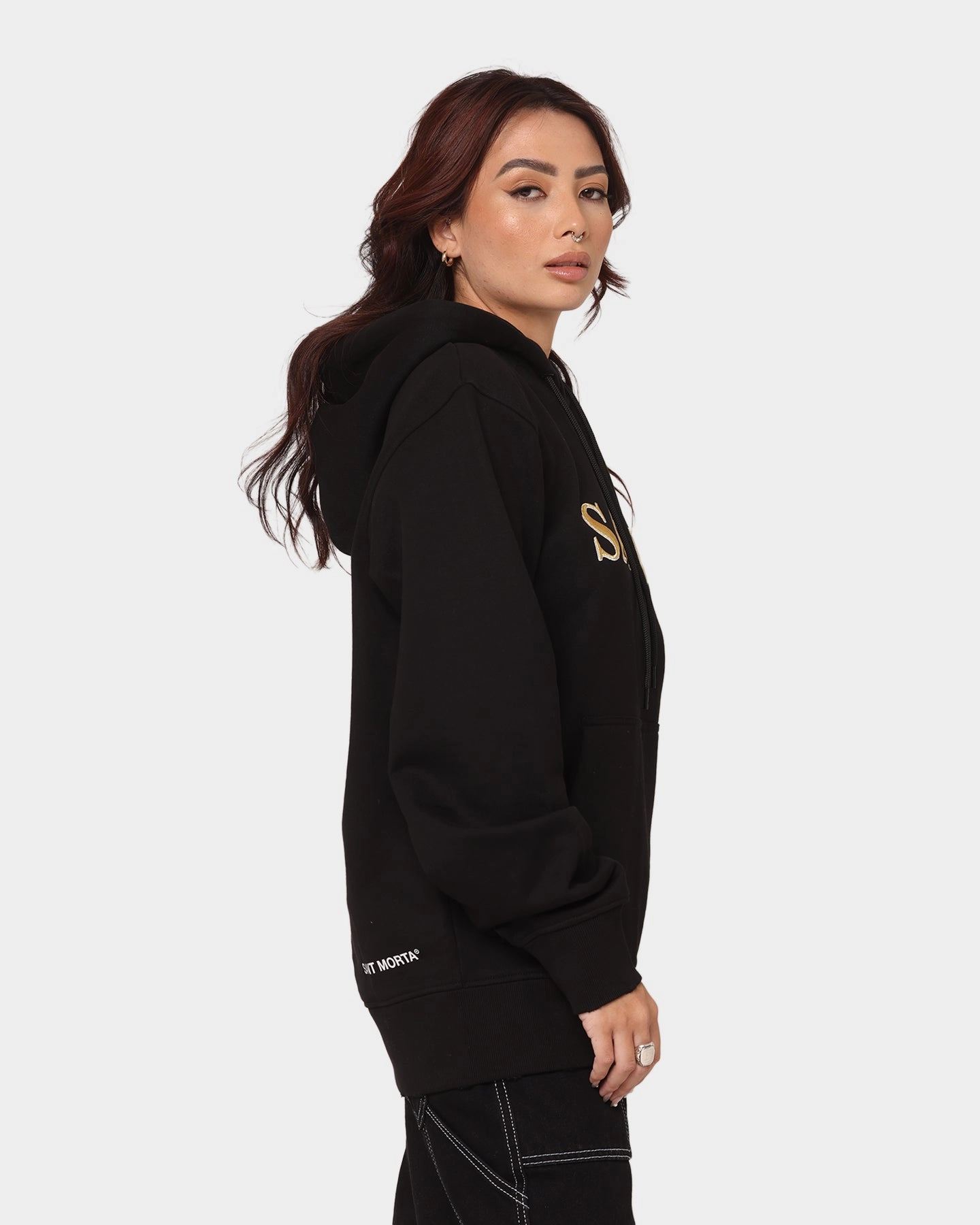 Saint Morta Society Hoodie Black/Gold Party use