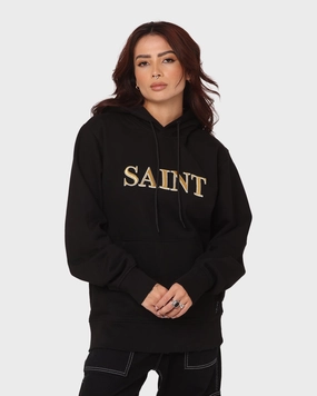 Saint Morta Society Hoodie Black/Gold Grade commuting