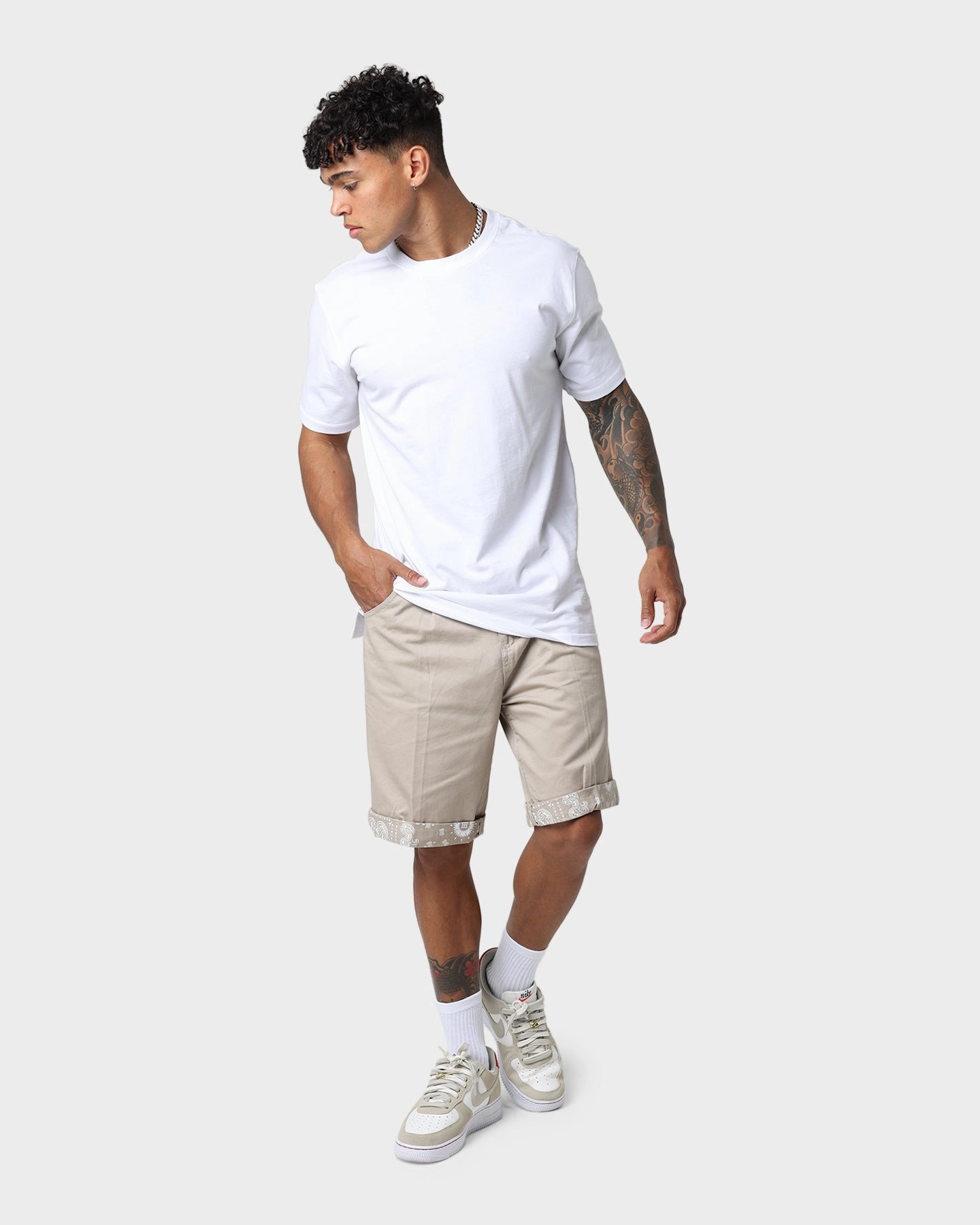 low - rise summer shorts Carre Bandana Ultra Chino Shorts Stone