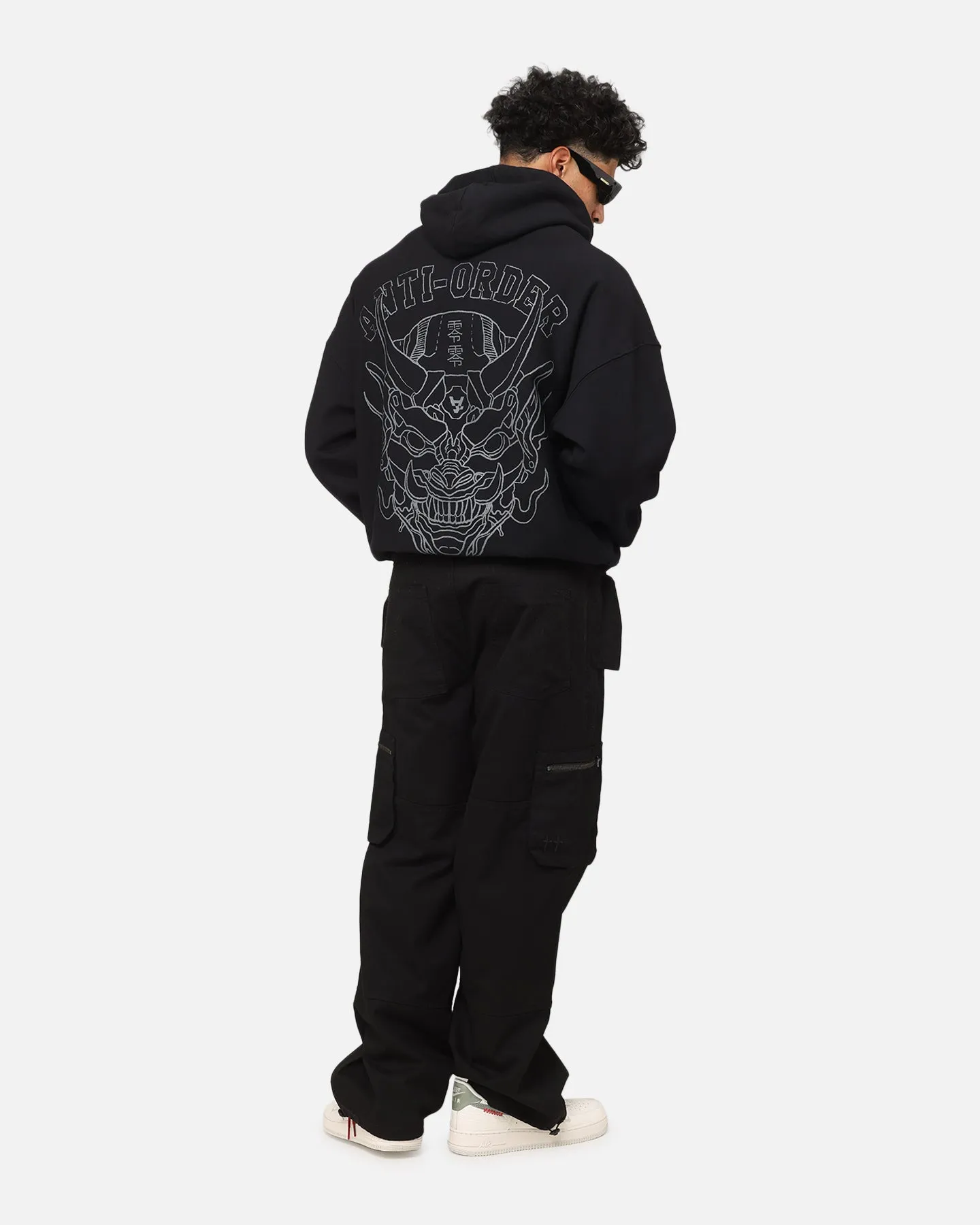 Compact Storage coastal The Anti Order Akuma Boxy Hoodie Black/Grey