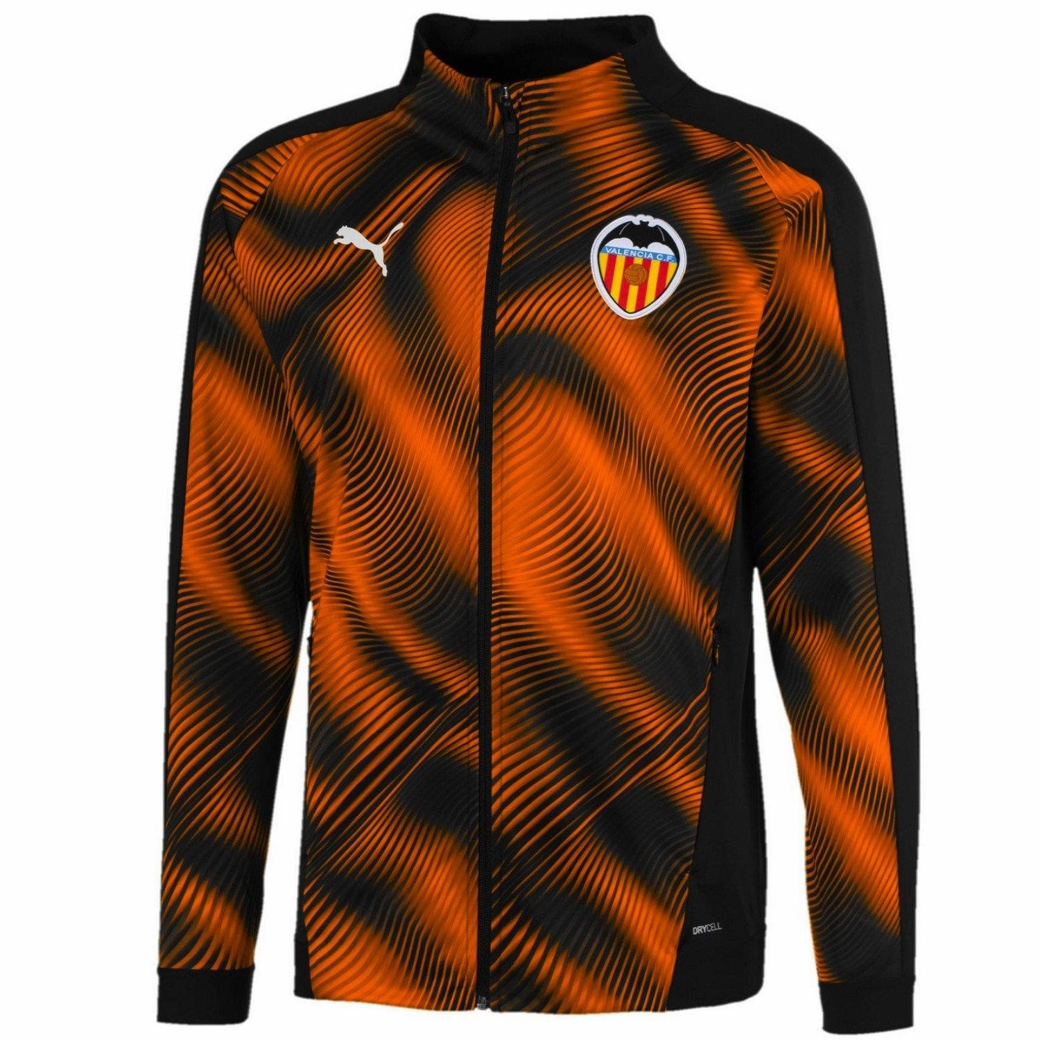 Sturdy elastane Valencia CF pre-match presentation soccer tracksuit 2019/20 - Puma