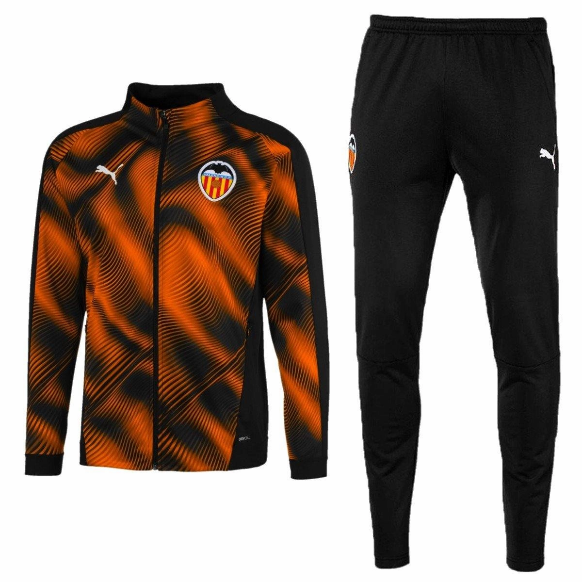 Quick Dry Gear UVProtection Valencia CF pre-match presentation soccer tracksuit 2019/20 - Puma