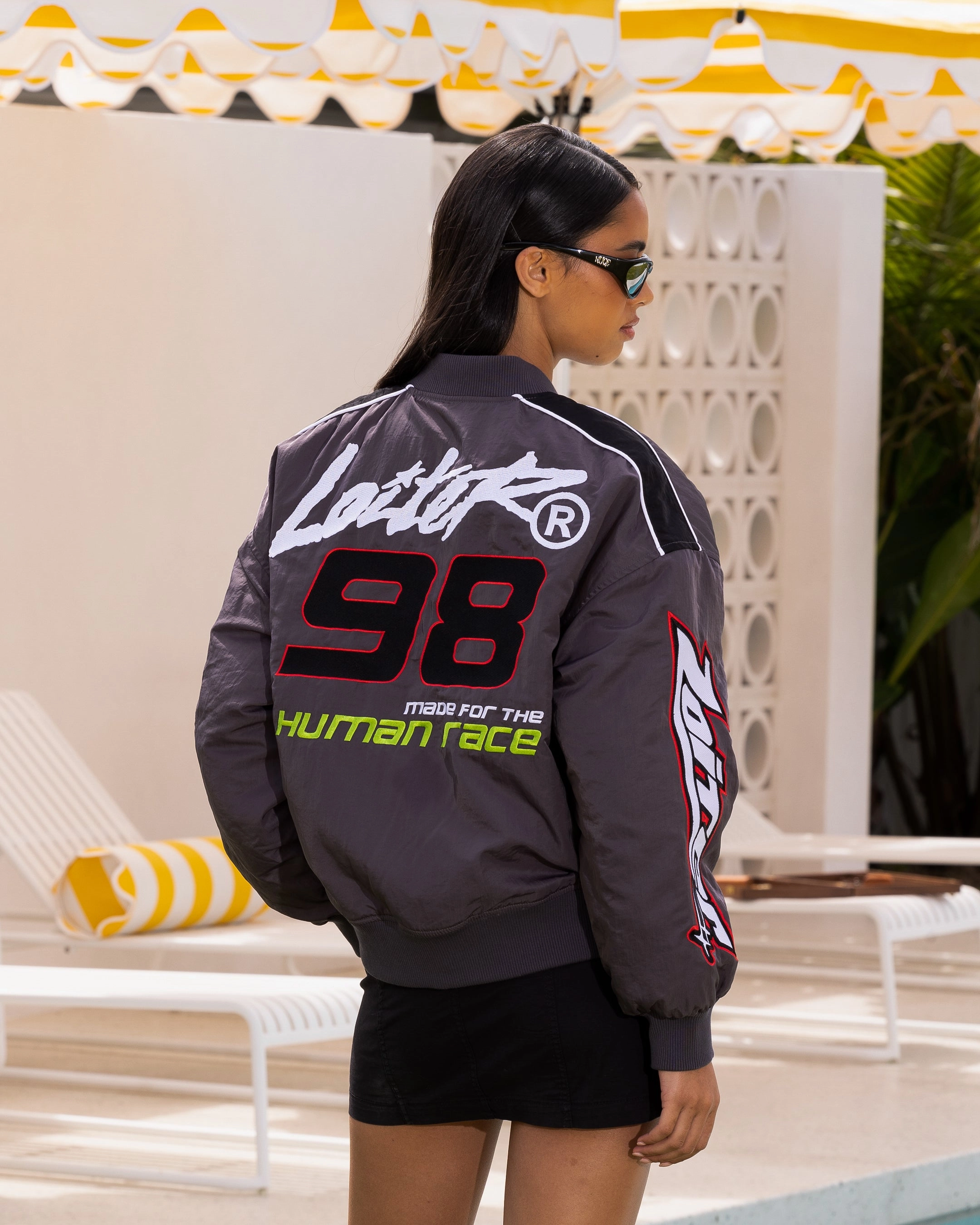 Strategy Loiter Racer Motor Jacket Charcoal