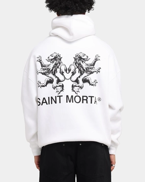 Weekend Wear Monogrammable Saint Morta Lover Club Boxy Hoodie White