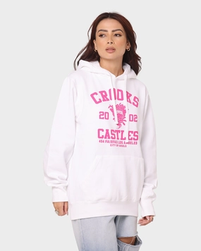 Flex Mobility System Magnet Crooks & Castles Fairfax Varsity Hoodie Hot Pink/White