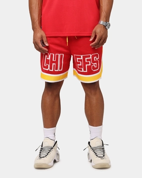 New Era Kansas City Chiefs NFL Graphic Shorts Front Door Red Vented Hem Details