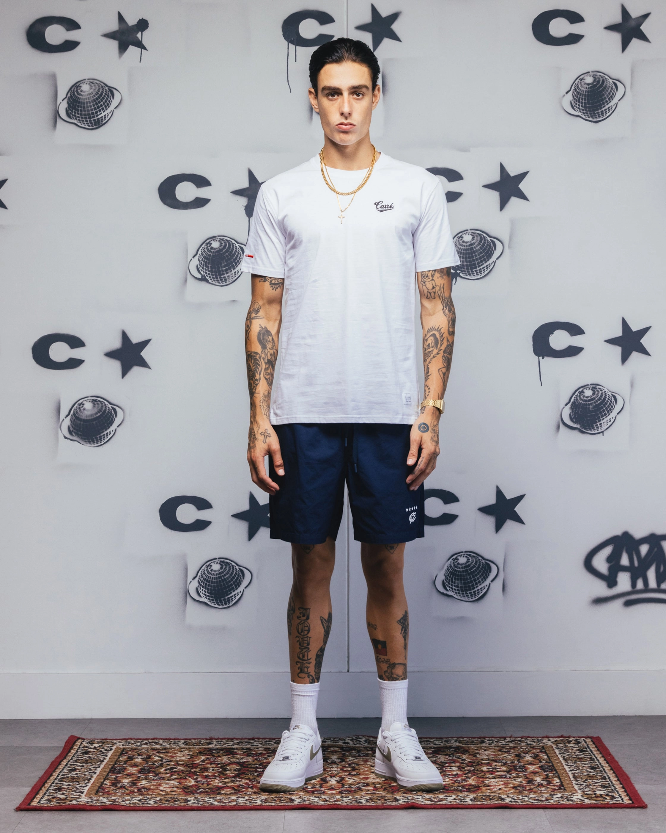 Carre C-Star Beach Shorts Navy Moisture Wicking Finish