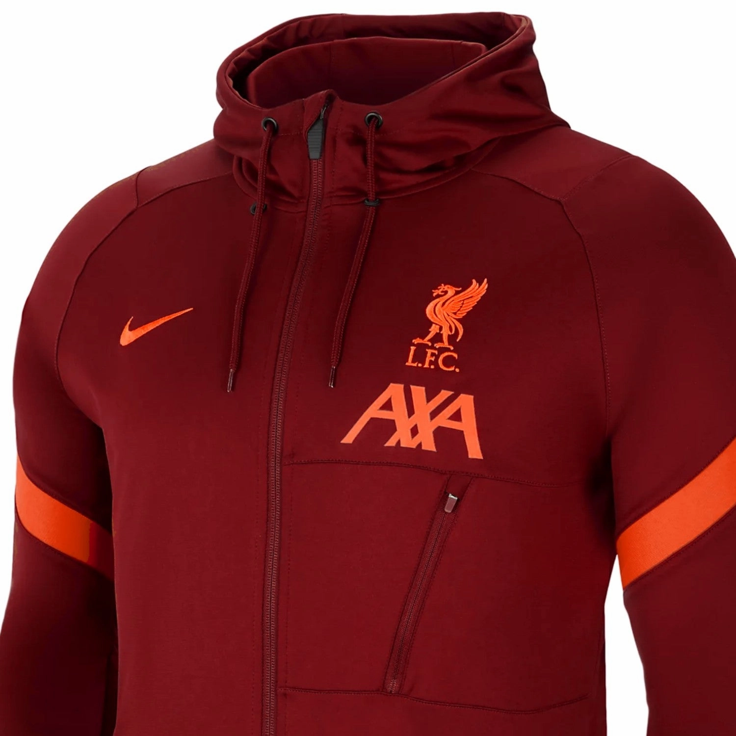 Liverpool FC hooded presentation soccer tracksuit 2021/22 red - Nike Dust mite resistant sock venue