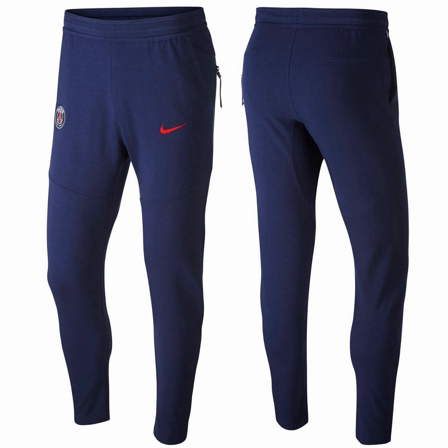 advertising PSG Tech pro navy presentation soccer tracksuit 2020/21 - Nike