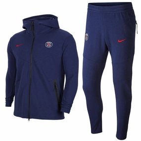 PSG Tech pro navy presentation soccer tracksuit 2020/21 - Nike Tagless label Compression Gradient Zones