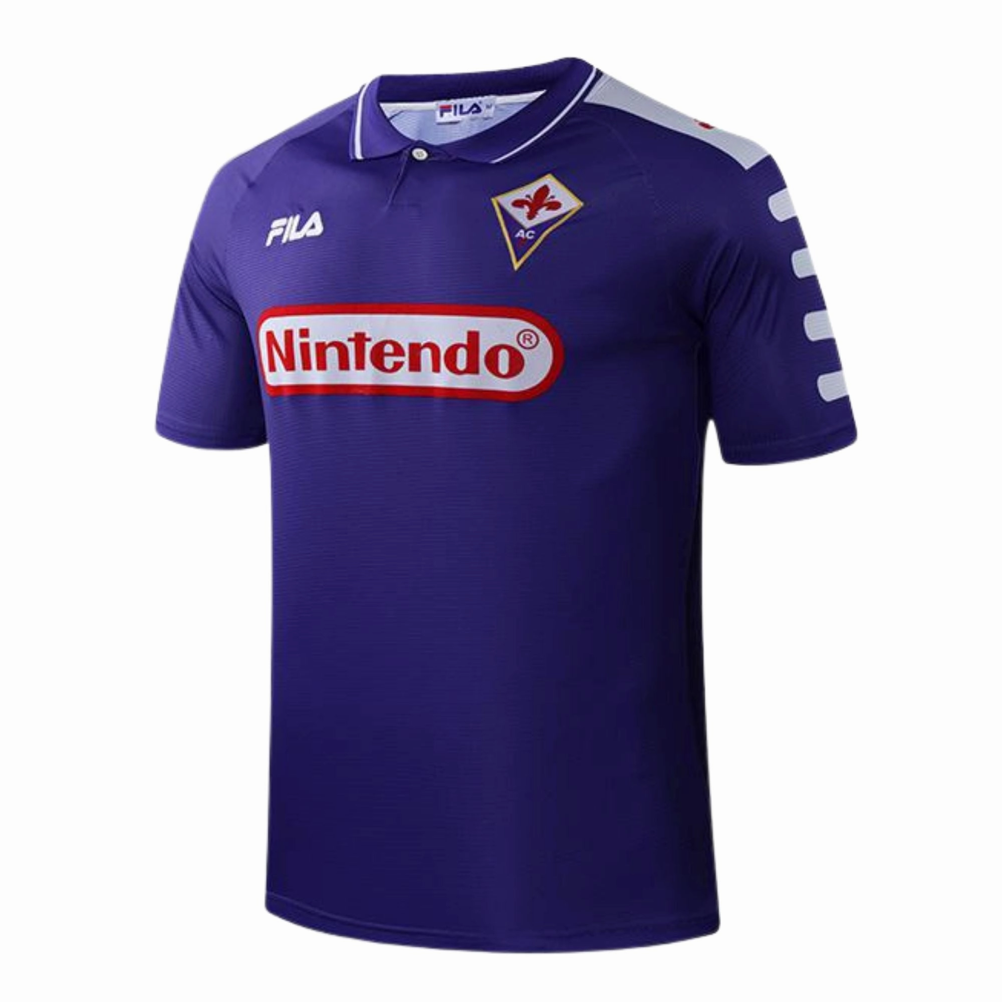 1998 Fiorentina Home Jersey Light Reflective Trim Accent