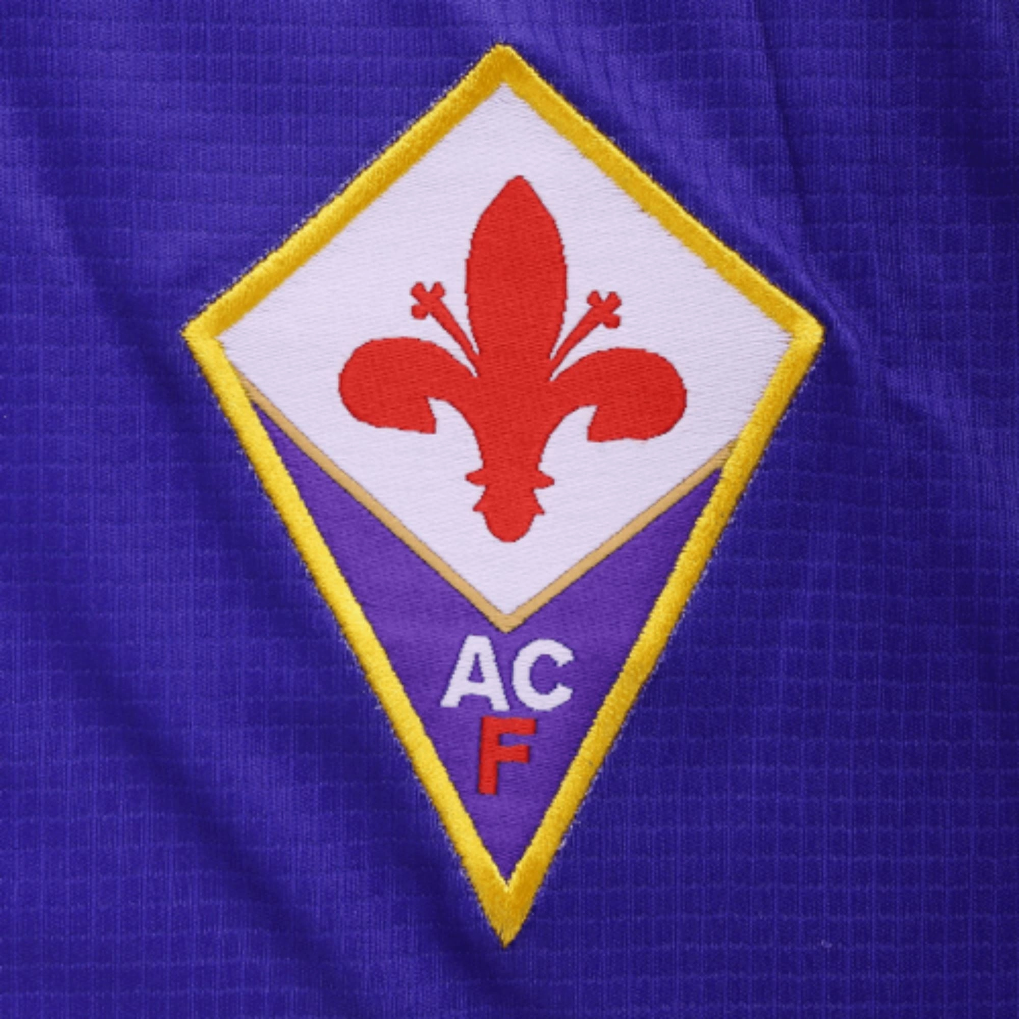 Action Wear Lightweight Thermal Fabric 1998 Fiorentina Home Jersey